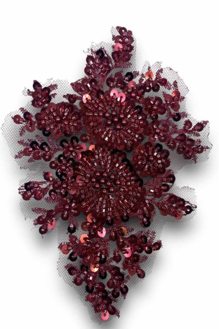BORDO APLİK SÜSLEME MALZEMESİ