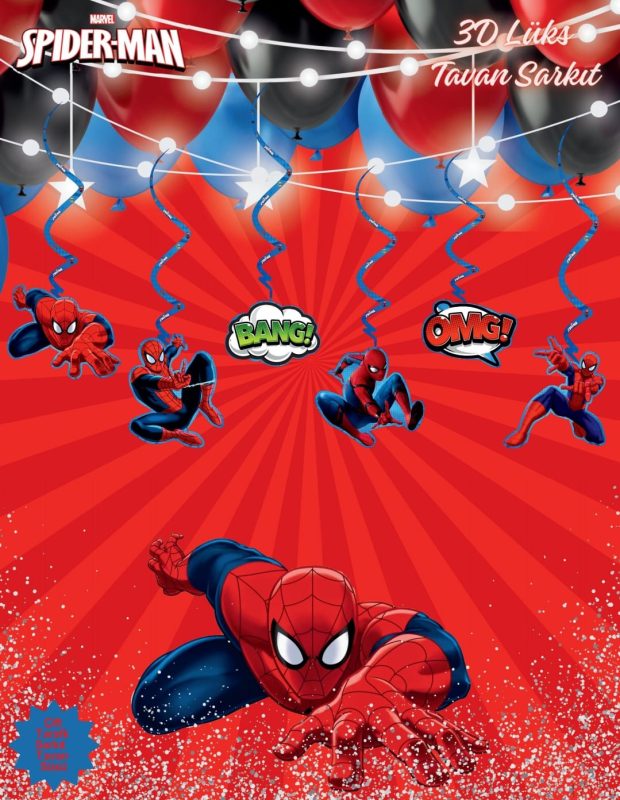 SPIDERMAN 6’lı LÜKS TAVAN SÜSÜ