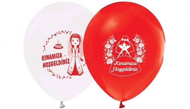 KINAMIZA HOŞGELDİNİZ BASKILI YUVARLAK BALON