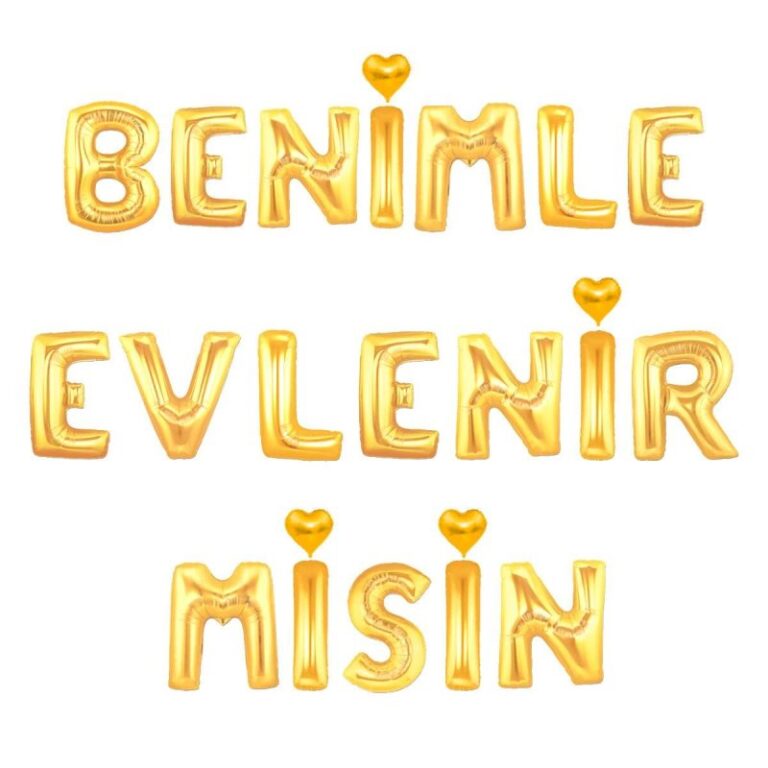 GOLD BENİMLE EVLENİRMİSİN FOLYO BALON