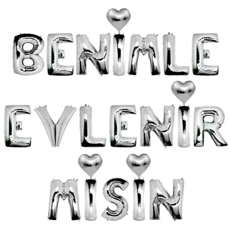 GÜMÜŞ BENİMLE EVLENİRMİSİN FOLYO BALON