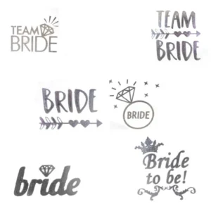 Bride To be Bekarlığa Veda Dövme Gold gümüş 10 ADET