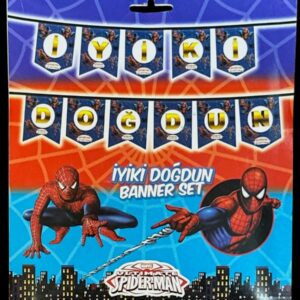 10'LU ALIM SPİDERMAN İYİKİ DOĞDUN KARTON FLAMA