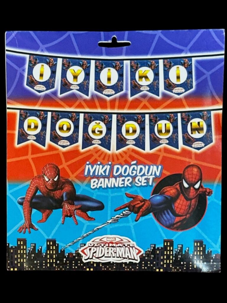 10'LU ALIM SPİDERMAN İYİKİ DOĞDUN KARTON FLAMA