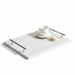 24X35 BEYAZ MERMER NİŞAN TEPSİ
