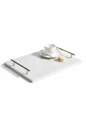 24X35 BEYAZ MERMER NİŞAN TEPSİ