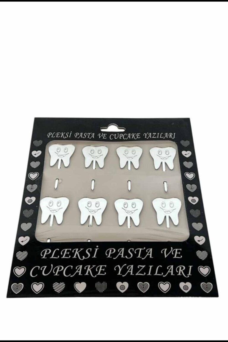 GÜMÜŞ DİŞ FİGÜR PLEKSİ KÜRDAN 8'Lİ