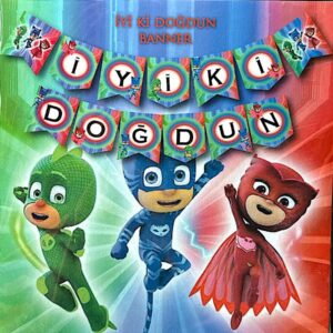 10'LU ALIM BJ MASKS İYİKİ DOĞDUN KARTON FLAMA