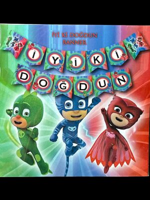 10'LU ALIM BJ MASKS İYİKİ DOĞDUN KARTON FLAMA