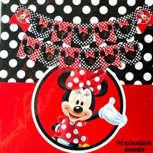 10'LU ALIM MINNIE MAUSE İYİKİ DOĞDUN KARTON FLAMA