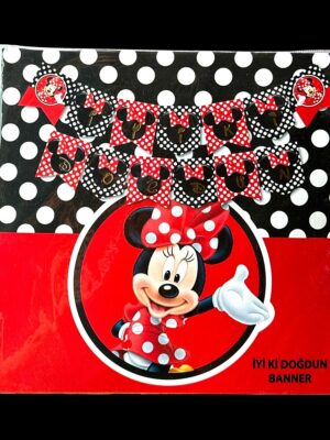 10'LU ALIM MINNIE MAUSE İYİKİ DOĞDUN KARTON FLAMA