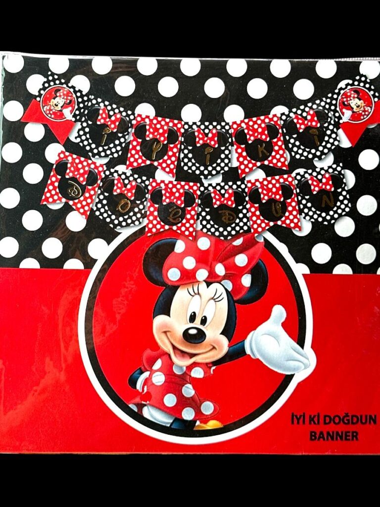 10'LU ALIM MINNIE MAUSE İYİKİ DOĞDUN KARTON FLAMA