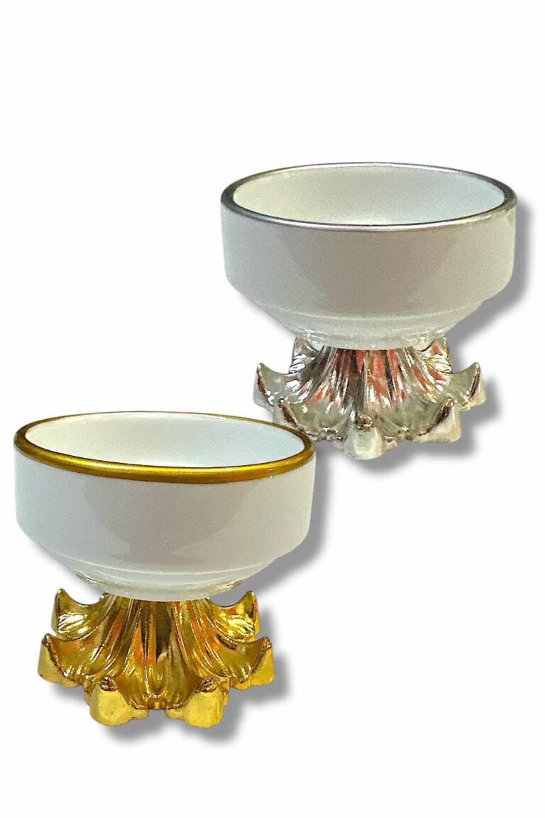 PORSELEN ALTI METAL LOKUMLUK GOLD GÜMÜŞ