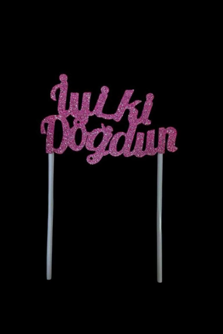 İYİKİ DOĞDUN EVA SİMLİ ÇUBUKLU PASTA SÜSÜ