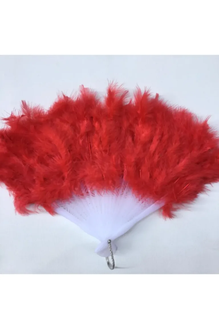 KIRMIZI YELPAZE TÜYLÜ 35 CM