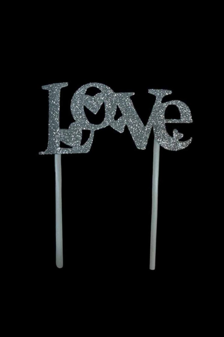 LOVE EVA SİMLİ ÇUBUKLU PASTA SÜSÜ