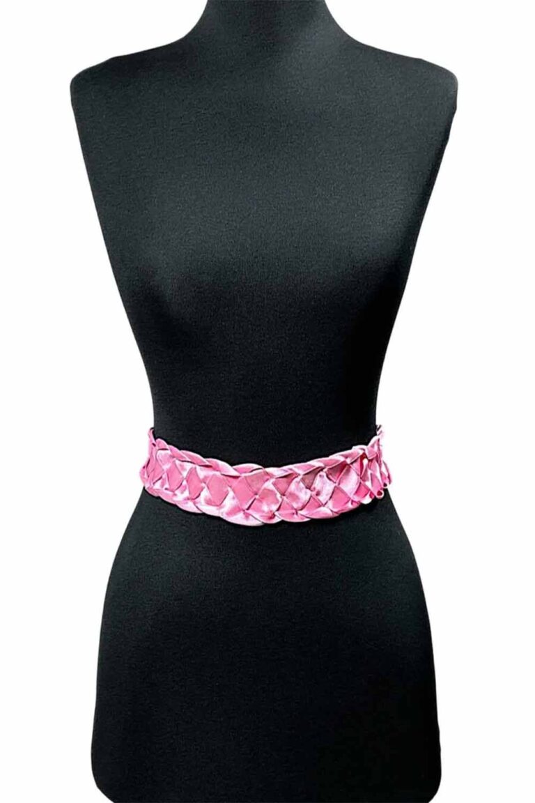 PEMBE ÖRGÜLÜ GELİN KEMERİ