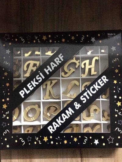 PLEKSİ HARF STANDI 600’LÜ GOLD