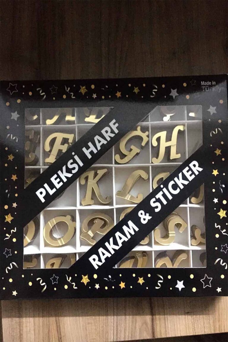 PLEKSİ HARF STANDI 600’LÜ GOLD