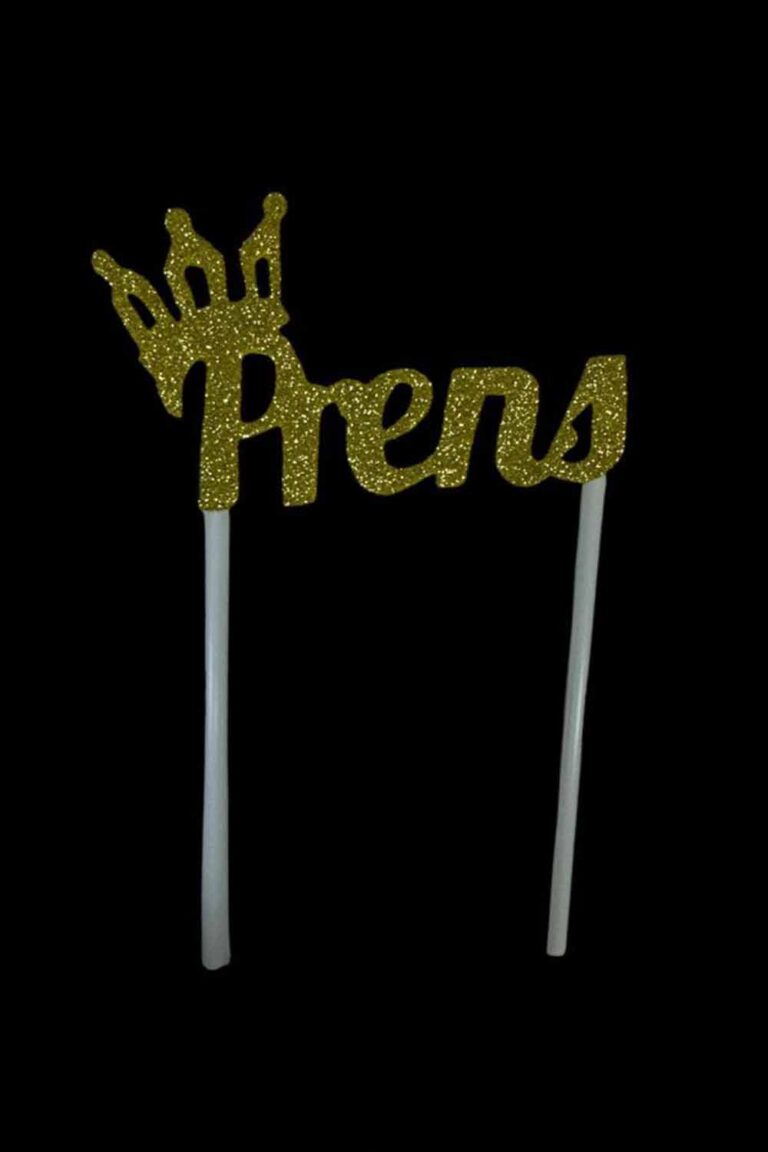 PRENS EVA SİMLİ ÇUBUKLU PASTA SÜSÜ