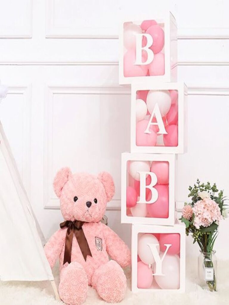 BABY YAZILI ŞEFFAF KUTU 25X25