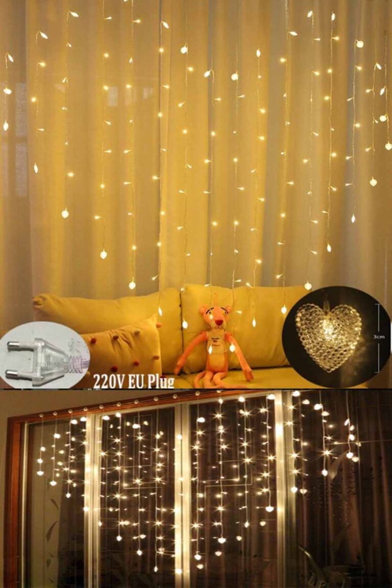 KALP ŞEKLİNDE PERDE LED FİŞLİ GÜNIŞIĞI