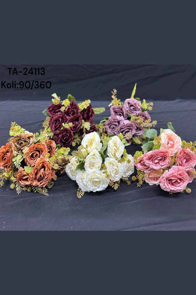 TA-24113 9'LU PASTEL GÜL 5 RENK ARAJMANLI