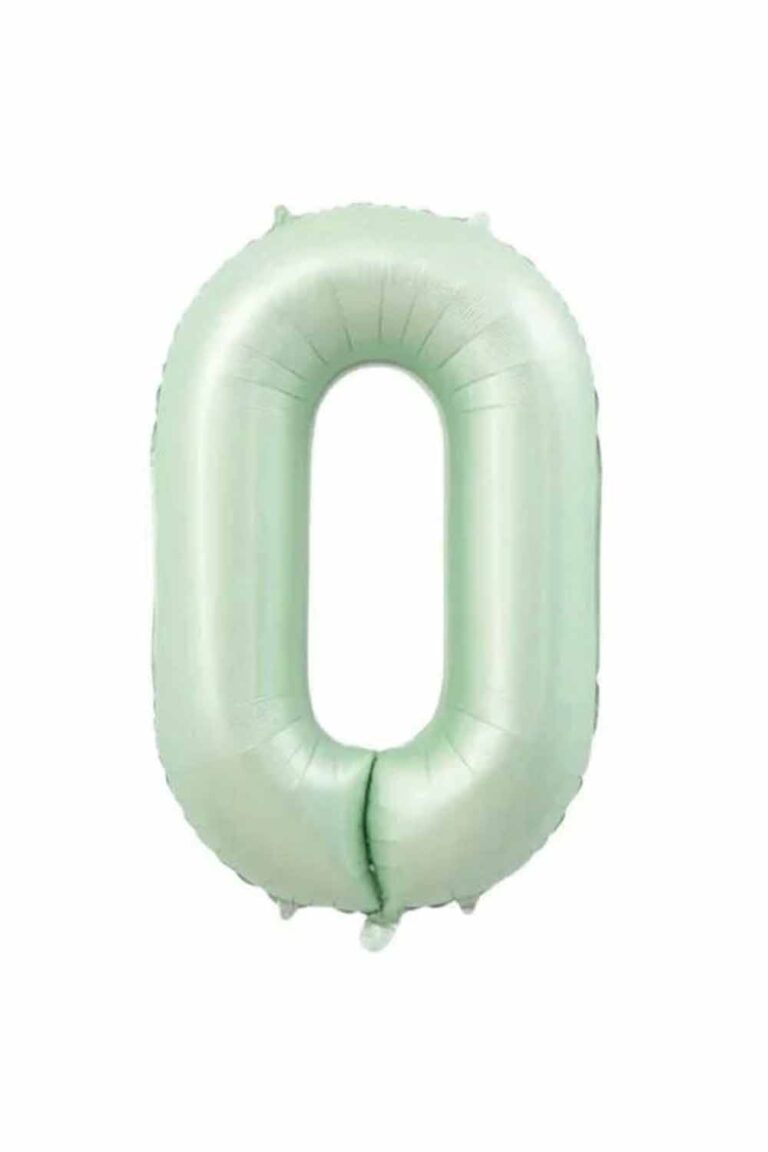 34'' RETRO YEŞİL RAKAM FOLYO BALON 1-9 ARASI