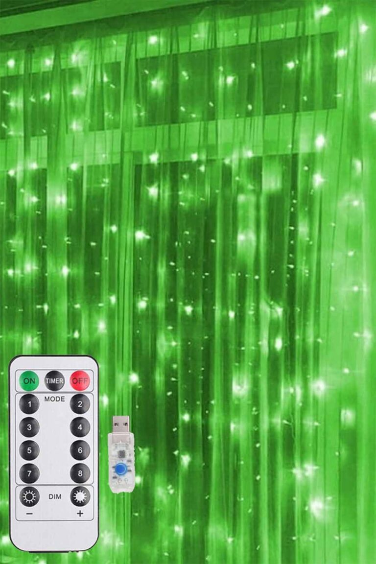 3X3 YEŞİL PERİ PERDE LED USB KUMANDALI