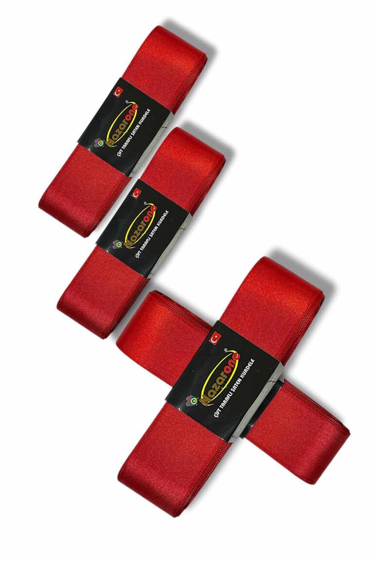 2 RENK 4 CM SATEN ŞERİT 10 METRE TOP