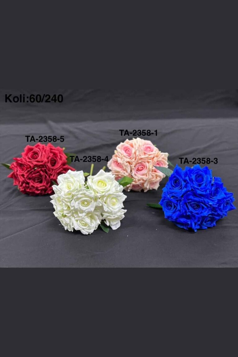 TA-2358 - 8'Lİ BORU SAPLI GÜL 4 RENK