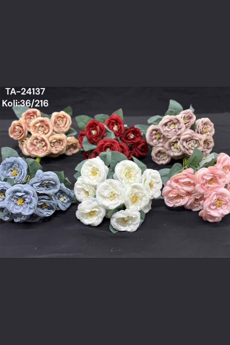 TA-24137 10'LU GELİNCİK ÇİÇEK 6 RENK
