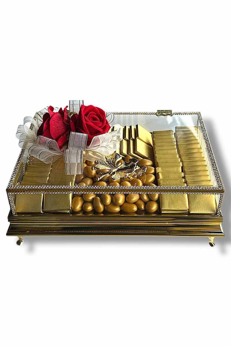 20X30 ELİT İNOX TAŞLI MODEL KIZ İSTEME ÇİKOLATA KUTUSU 2 RENK TEKLİ ALIM
