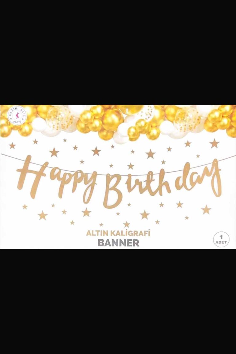 10'LU ALIM KALOĞRAFİ BANNER HAPPY - İYİKİ DOĞDUN