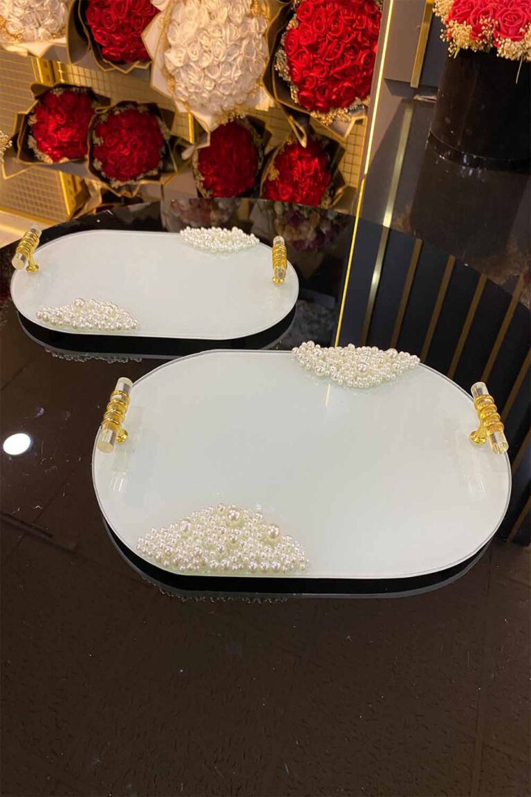 10109 - CEMRE MODEL 2'Lİ NİŞAN TEPSİ 5 FARLI MODEL