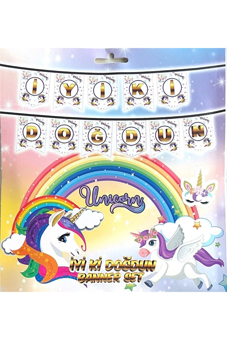 10'LU ALIM İYİKİ DOĞDUN UNİCORN BANNER