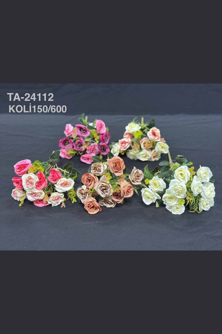 TA-24112 - MİNİK DEMET 10'LU PASTEL GÜL