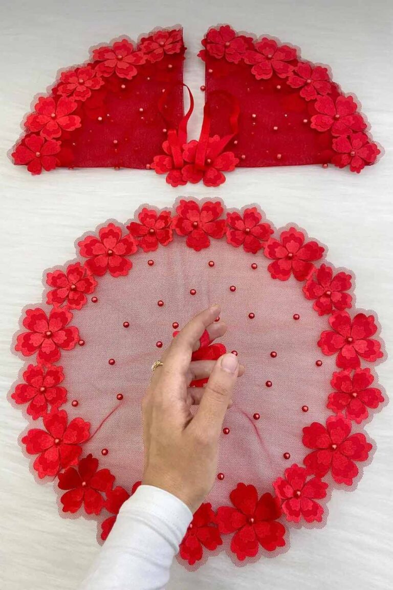 HALAY MENDİLİ İNCİ SATEN ÇİÇEK MODEL 8 RENK